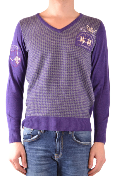 La Martina Mens Purple Other Materials Sweater