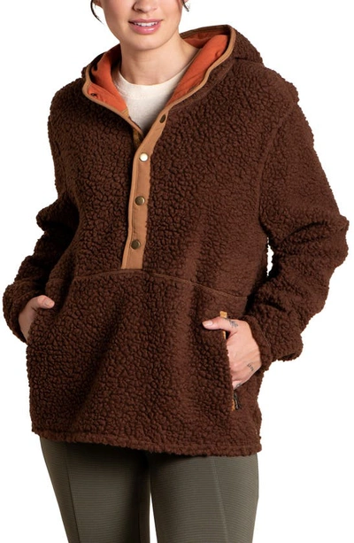 Toad And Co Toad&co Fleece Hoodie In Brown