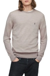 Allsaints Mode Merino Crew In Thistle Gray