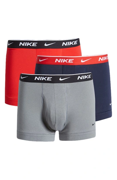Nike 3-pack Dri-fit Essential Stretch Boxer Brief Set In Blue