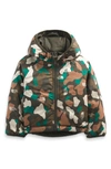 The North Face Babies' Perrito Reversible Water Repellent Recycled Polyester Jacket In New Taupe Green