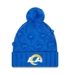 New Era Royal Los Angeles Rams Toasty Cuffed Knit Hat With Pom In Royal