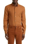 Zegna Cashco Long-sleeved Shirt In Brown