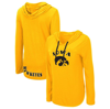 Colosseum Gold Iowa Hawkeyes My Lover Long Sleeve Hoodie T-shirt In Gold