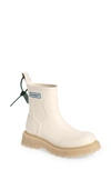 Off-white Beige Sponge Chelsea Boots In Bone / Blue