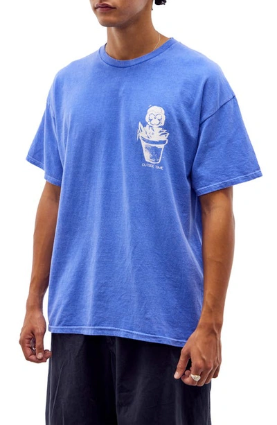 Bdg Urban Outfitters Now Is Now Graphic Tee In Cobalt