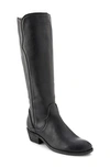 Frye Carson Piping Knee High Boot In Black Pallio