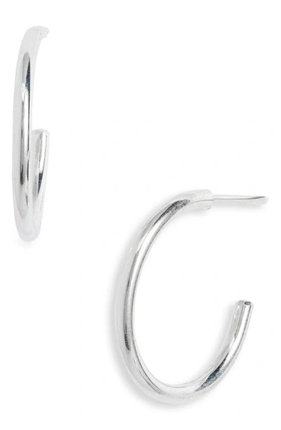 Nashelle Everyday Hoop Earrings In Sterling Silver