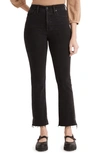 Madewell Cali High Waist Raw Hem Demi Bootcut Jeans In Bayland Wash