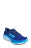 Hoka Bondi 8 Running Shoe In Blue / Bluing