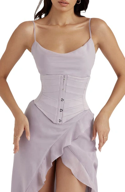 House Of Cb Underbust Corset In Grey