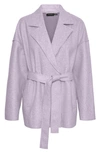 Vero Moda Paulario Wrap Jacket In Lavender Fog Detail Melange