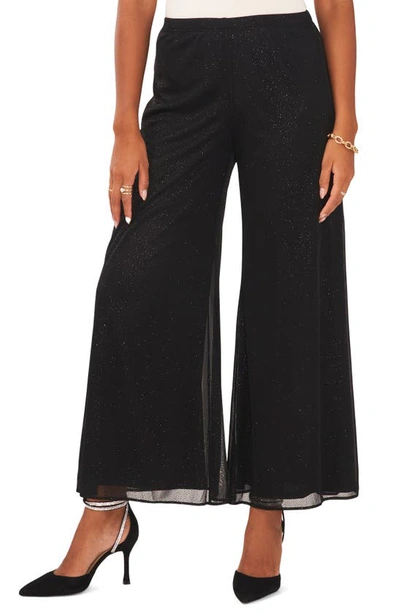 Chaus Mesh Palazzo Pants In Black