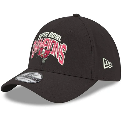 New Era Men's Black Tampa Bay Buccaneers Super Bowl Lv Champions 39thirty Flex Hat