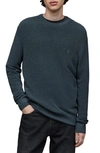 Allsaints Ivar Merino Wool Sweater In Shadow Blue