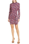 VERONICA BEARD LOUELLA FLORAL PRINT LONG SLEEVE DRESS