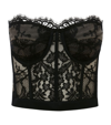 ALEXANDER MCQUEEN ALEXANDER MCQUEEN LACE BUSTIER CORSET TOP