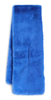 Apparis Bambi Lightweight Faux Fur Scarf In Azure Blue
