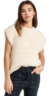 English Factory Chunky Cap Sleeve Sweater