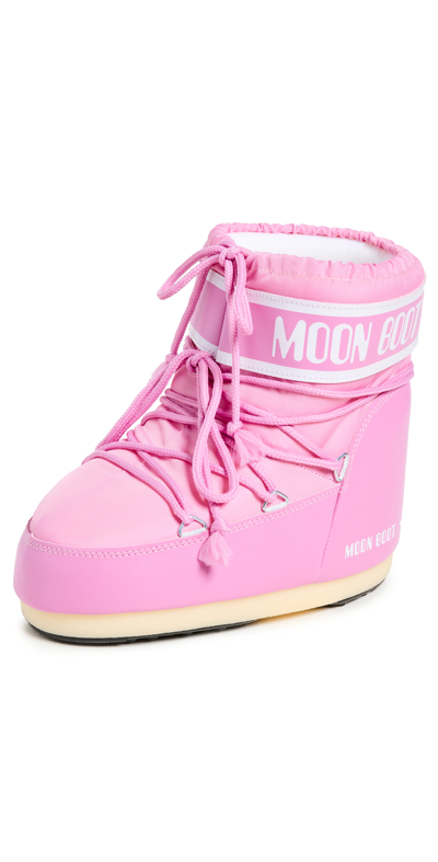 Moon Boots Icon Low Nylon Boots In Pink
