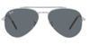 Ray Ban Sunglasses Unisex Aviator Classic - Silver Frame Blue Lenses Polarized 58-14 In Blue / Silver