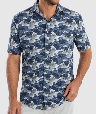 Johnnie-o Men's Rafter Hangin' Out Sport Shirt In Oceanside In Blue