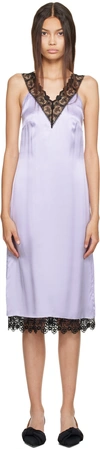 Juneyen Purple Slip Minidress In Light Purple