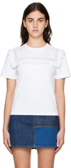 See By Chloé Item O-neck Short-sleeved T-shirt In 101 White