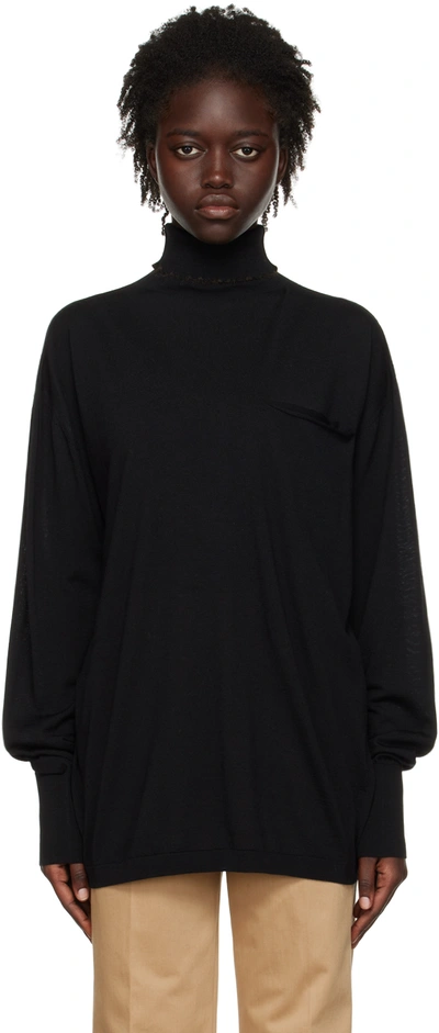Quira Ssense Exclusive Black Lettuce Pullover