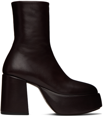 Marsèll Brown Tacplat Boots In Marrón