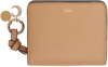 Chloé Tan Alphabet Zip Compact Wallet In 26x Light Tan