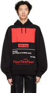 424 BLACK OVERSIZED HOODIE