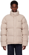 Axel Arigato Jacket Down  Atlas Down In Nylon In Pale Beige