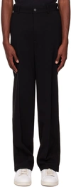 Axel Arigato Grade Trousers Black Viscose Tailored Pant With Ankle Vent - Grade Trousers In Black