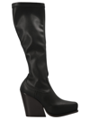 Stella Mccartney Cowboy Stretch Vegan Tall Boots In Black