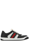 GUCCI SCREENER WEB STRIPE LACE-UP SNEAKERS