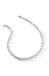 Nadri Gemma Chain Link Necklace In Rhodium