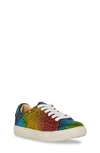 Betsey Johnson Kids' Sidny Crystal Sneaker In Rainbow