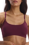 Commando Butter + Lace Racerback Bralette In Pinot In Pinot