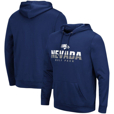 Colosseum Navy Nevada Wolf Pack Lantern Pullover Hoodie