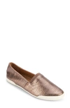 Frye Melanie Metallic Slip-on Shoe In Pewter