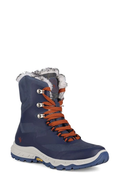 Santana Canada Tanya Waterproof Snow Boot In Navy Rust