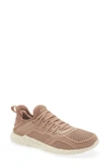 Apl Athletic Propulsion Labs Techloom Tracer Knit Training Shoe In Almond / Pristine / Caramel