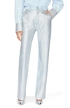 Frame Le Jane High Rise Straight Rhinestone Jeans In Glitz