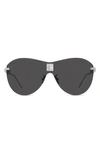 Givenchy Shield Sunglasses In Shiny Black