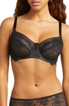Wacoal Center Stage Full Coverage Underwire Bra In Black,graphite