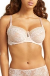 Wacoal Center Stage Full Coverage Underwire Bra In Rose Dust/ Angel Wing