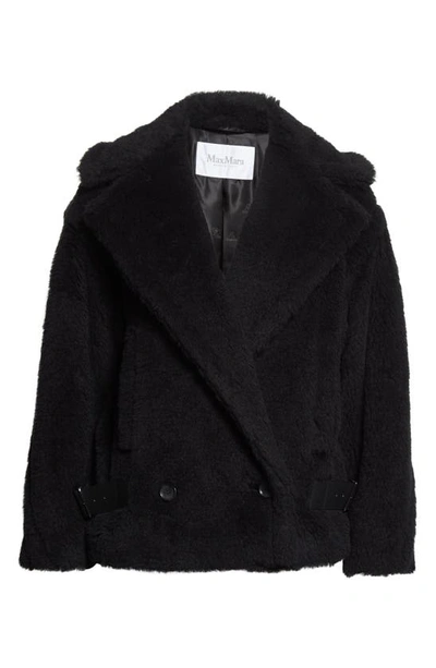 Max Mara Caserta Alpaca, Wool And Silk Jacket In Black