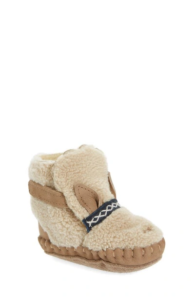 Donsje Kids' Kapi Alpaca Faux Fur Slip-on Shoe In Beige Curly Faux Fur