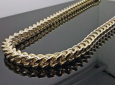 Pre-owned G&d 10k Yellow Gold Thick Franco Chain 30" Rope Italian Cuben 7.5mm